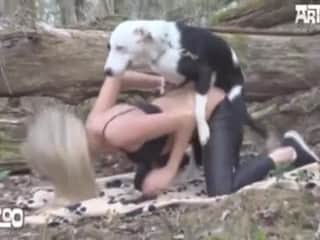 Canine Lady Outside - Collection