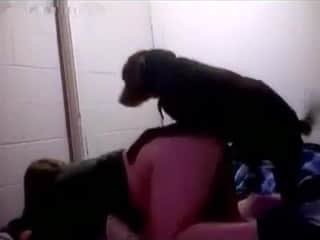 Intimate Moment with a Dog