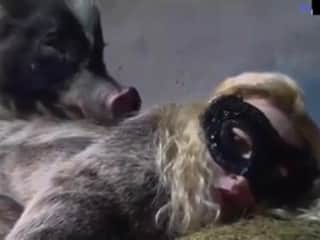 Yasmin and her four-legged friend