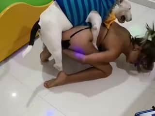 A Latin Woman's Submission to a Canine