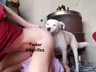 Young girl ready for doggy style