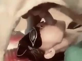 Masked Girl and Her Dog