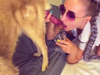 Sonya and Her Canine Companion