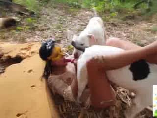 Alison and her two dogs