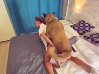 Sonya (Unveiled) Man & Dog