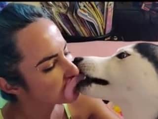 Intense Passion: A Woman and Her Canine Companion